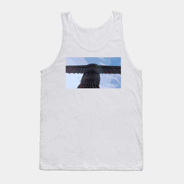 Angel Of The North - View #4 Tank Top by TyneDesigns